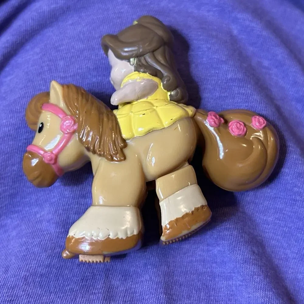 Fisher Price Little People Disney Princess Belle Klip Klop Horse Beauty & Beast
